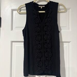 Gimmicks by BKE Black Lace Detail Tank Top